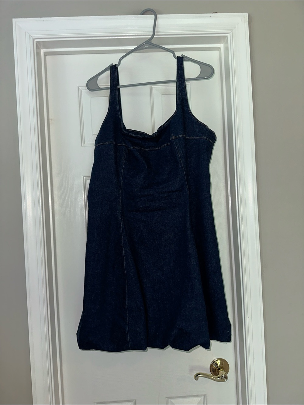 Abercrombie & Fitch bubble hem denim dress - Picture 5 of 15